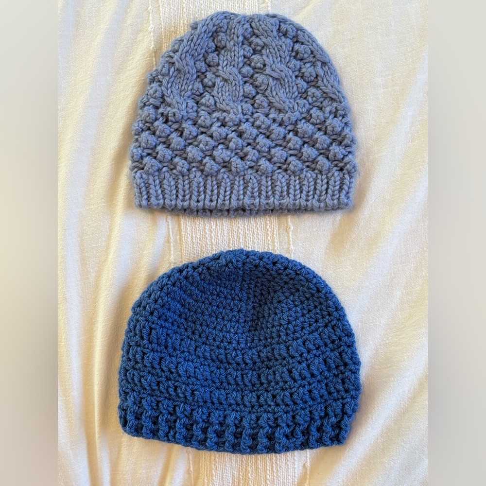 Crochet hats set of 2